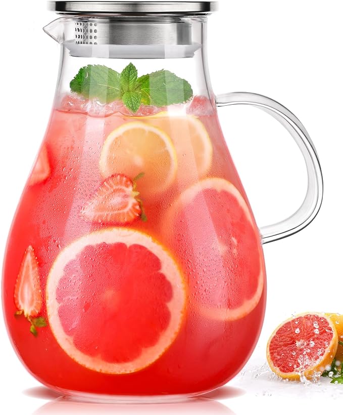 LUNA & MANTHA 1 Gallon Glass Pitcher by LUNAMANTHA