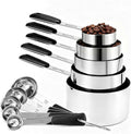 Bopei Measuring Cups and Spoons Set Stainless Steel 10 Piece by Bopei