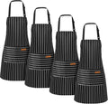 Handepo 4 Pcs Kitchen Aprons by Handepo