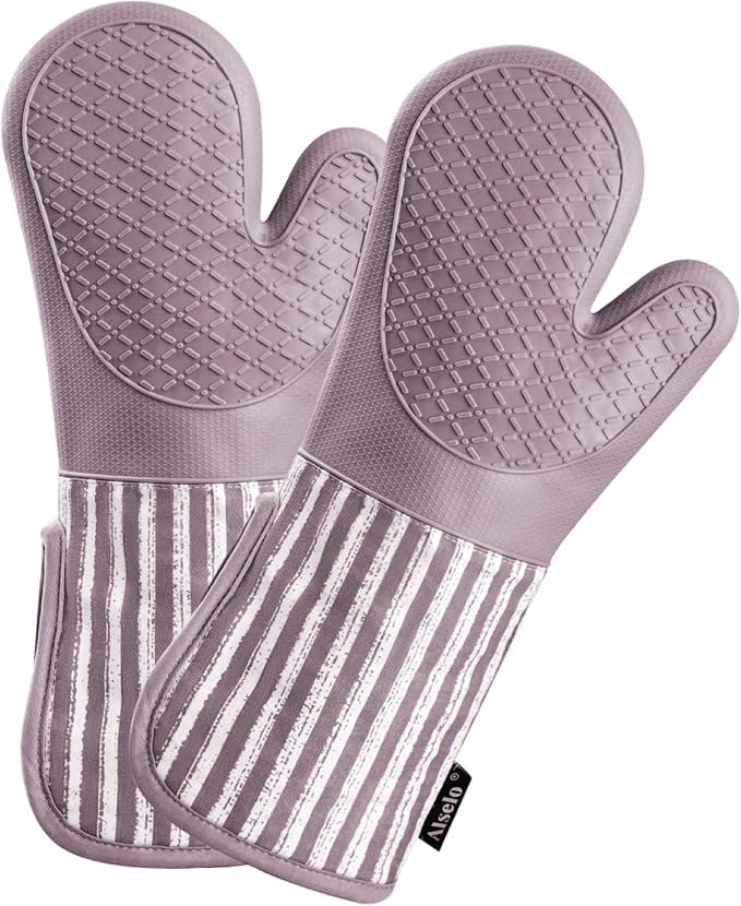 Alselo Silicone Oven Mitts Heat Resistant 932℉ by Alselo-Enjoyahealthylife