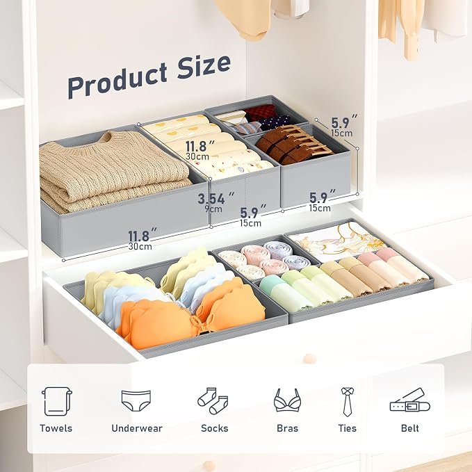 DIMJ Drawer Organizer Clothes Storage - Image 2