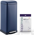 happimess HPM1007H Betty Retro 8-Gallon Step-Open Trash Can, Fingerprint by Happimess
