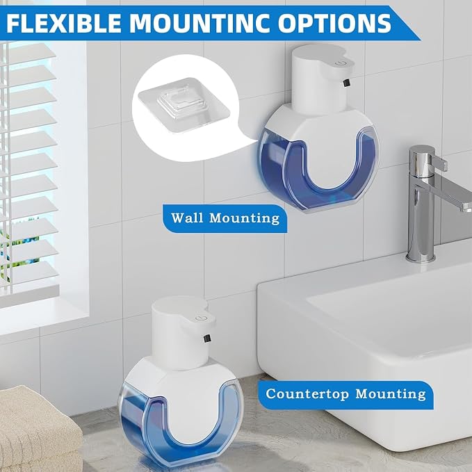 2Pack Automatic Soap Dispenser Touchless, Rechargeable Liquid Soap Dispenser - Image 4