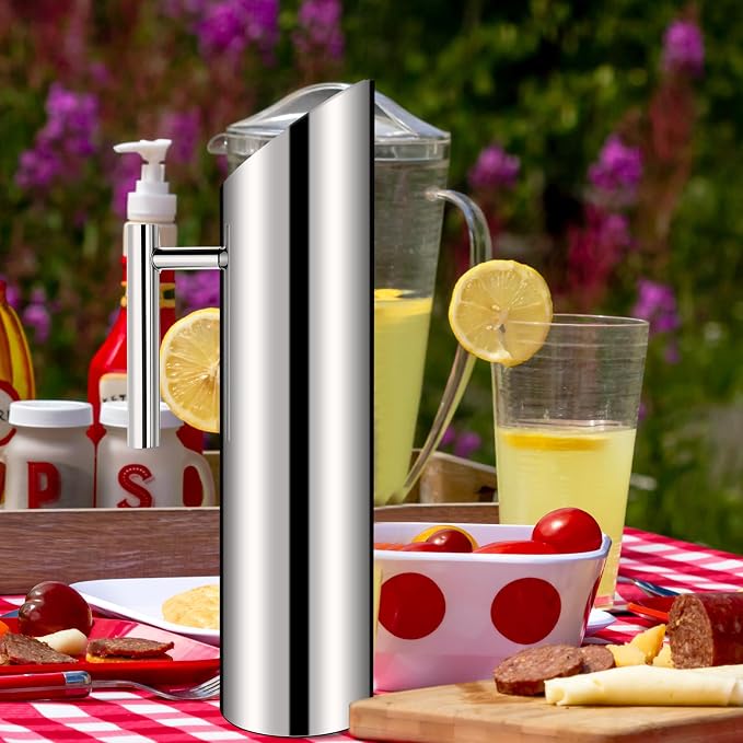 Funnymoom 3 Pack 70oz/2l Stainless Steel Water Pitcher Modern Metal Pitcher - Image 7