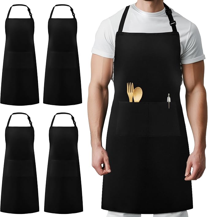 Syntus 4 Pack Adjustable Bib Apron by Syntus