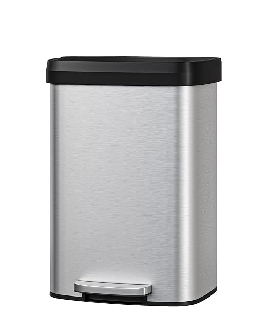 Garvee 13 gal / 50 L Stainless Steel Trash Can by Garvee