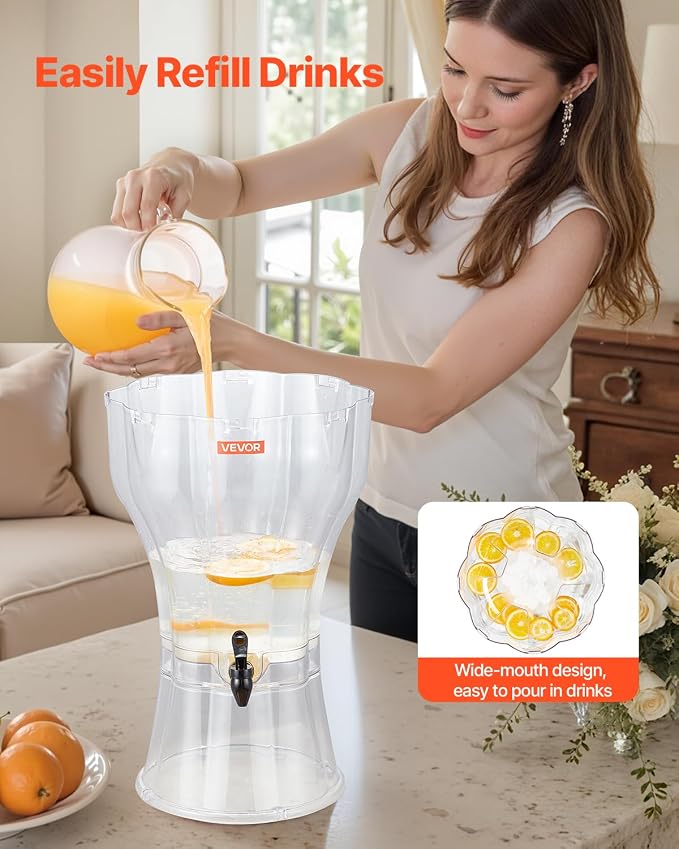VEVOR Beverage Dispenser, 3.4 Gallon Drink Dispenser - Image 5
