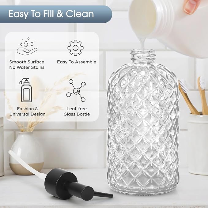 Topsky Gem Glass Soap Dispenser - Image 3