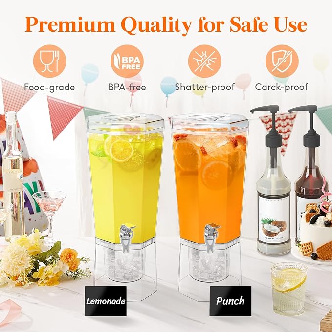 Lifewit 1 Gallon Drink Dispenser - Image 3