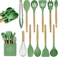 MYKUJA Silicone Cooking Utensils Set, Heat Resistant Kitchen Utensils Set by MYKUJA