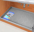 SIKADEER 37" x 22" Under Sink Mat Waterproof, Silicone Mat Kitchen Drawer Shelf by SIKADEER