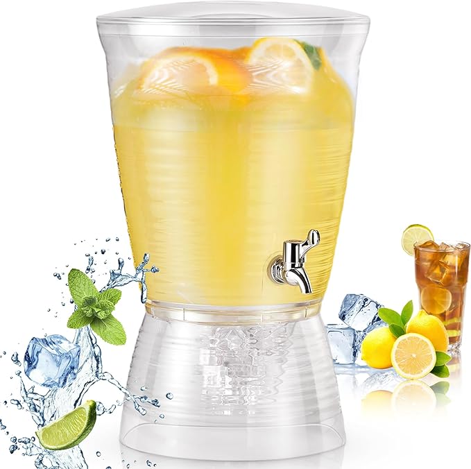 Tioncy 1 Pc Acrylic Beverage Dispenser by Tioncy