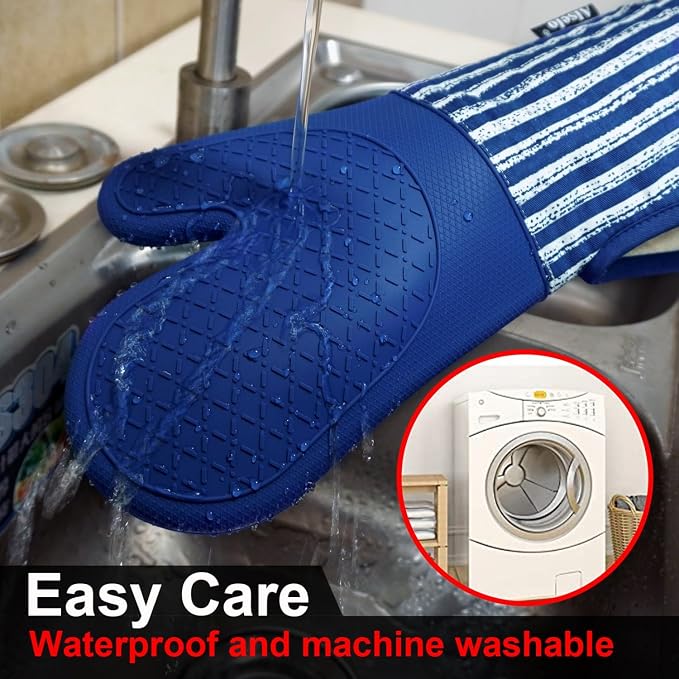 Alselo Silicone Oven Mitts Heat Resistant 932℉ - Image 7