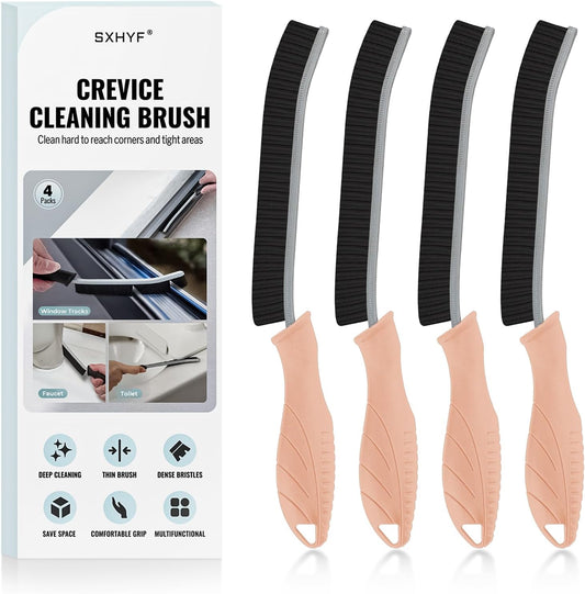 SXhyf Crevice Cleaning Brush - Grout Scrub Brush, House Cleaning Supplies, Gap Cleaning Tools, Home Essentials, Gifts for Women Men, Hard Bristle Crevice Cleaner Brush for Household Use, Bathroom