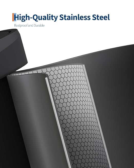 Garvee 16 gal / 60 L Metal Trash Can - Image 3