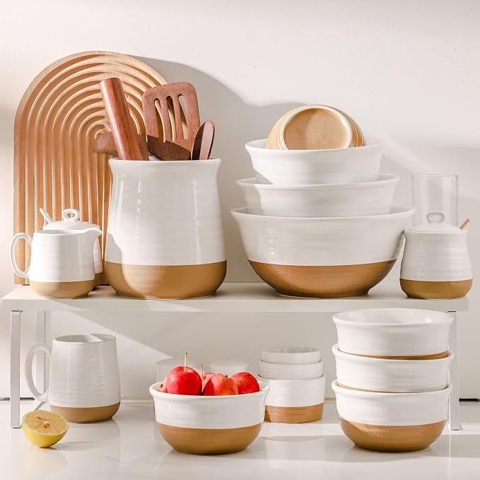 HASENSE Ceramic Cereal Bowls, 20 OZ Soup Bowls - Image 7