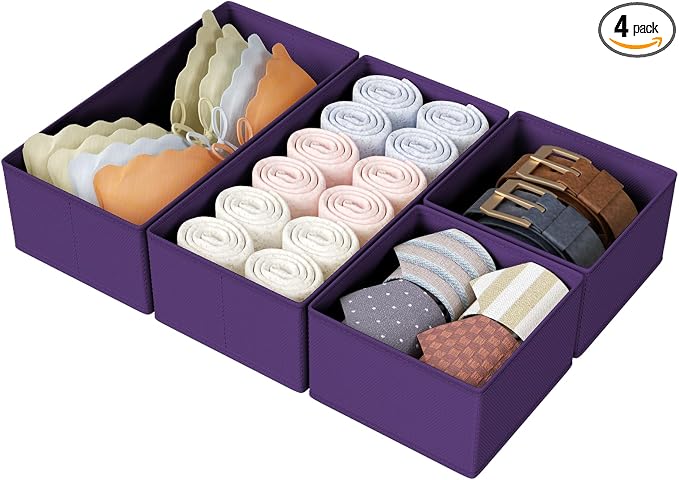 DIMJ Drawer Organizers Clothes, Fabric Closet Organizers and Storage, Shallow by DiMJ