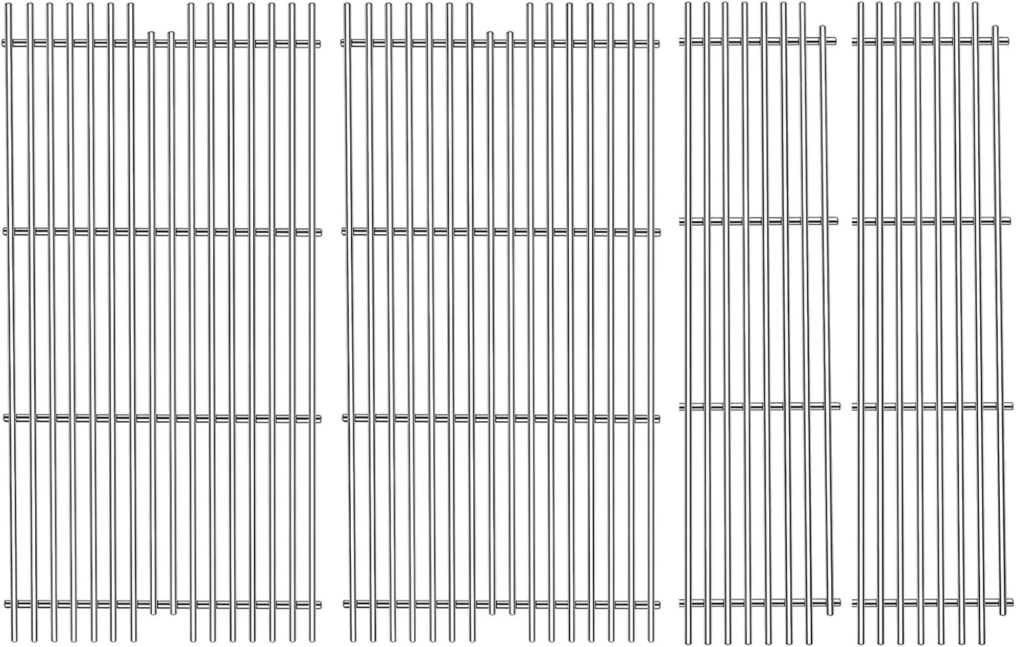 S921 Stainless Steel Grid grates Replacement for Viking VGBQ 30 in T Series, VGBQ 41 in T Series, VGBQ 53 in T Series Viking Grill Grate VGBQ300T,VGBQ0302T Gas Grill 23-1/4"