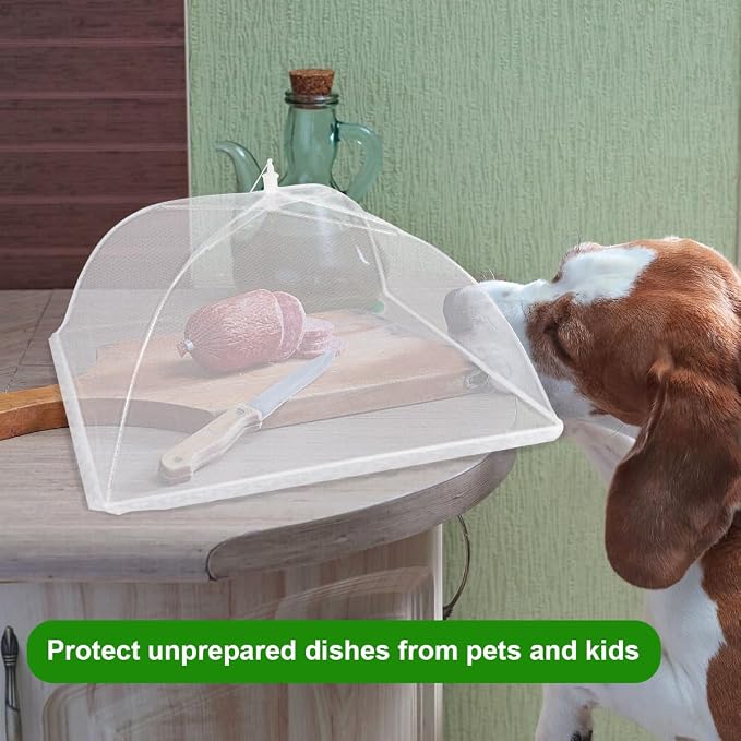Pop-up Picnic Food Tent Covers, 17x17Inch Foldable Mesh Screen Food Covers - Image 7