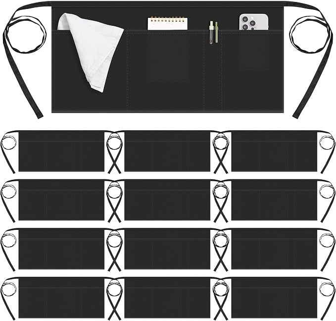 Syntus Server Apron for Men Women, Waitress Waist Apron by Syntus