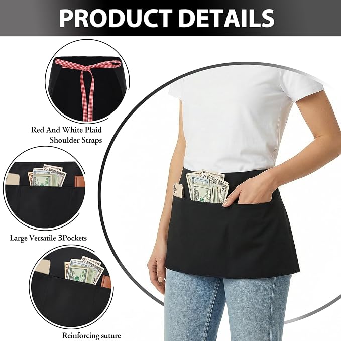 BOHARERS 3-Pocket Waist Apron - Image 3