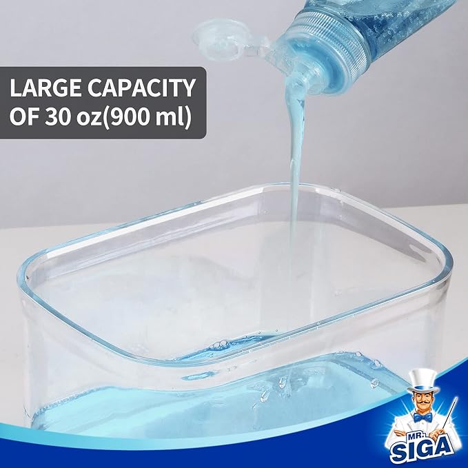 MR.SIGA Dish Soap Dispenser for Kitchen, 2 in 1 Premium Sponge Holder, - Image 4