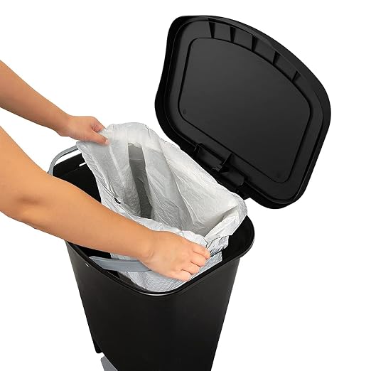 Glad 13 Gallon Trash Can | Plastic Kitchen Waste Bin - Image 9