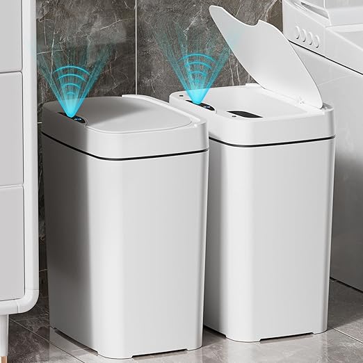 Vanpopubs 2 Pack 2.7 Gal Bathroom Trash Can by VANPOPUBS