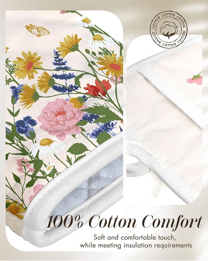 Miss Adola Cotton Oven Mitts and Pot Holders Sets - Image 3