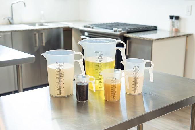 32oz Measure Pitcher with Convenient Conversion Chart – Extra Strong Food Grade - Image 4