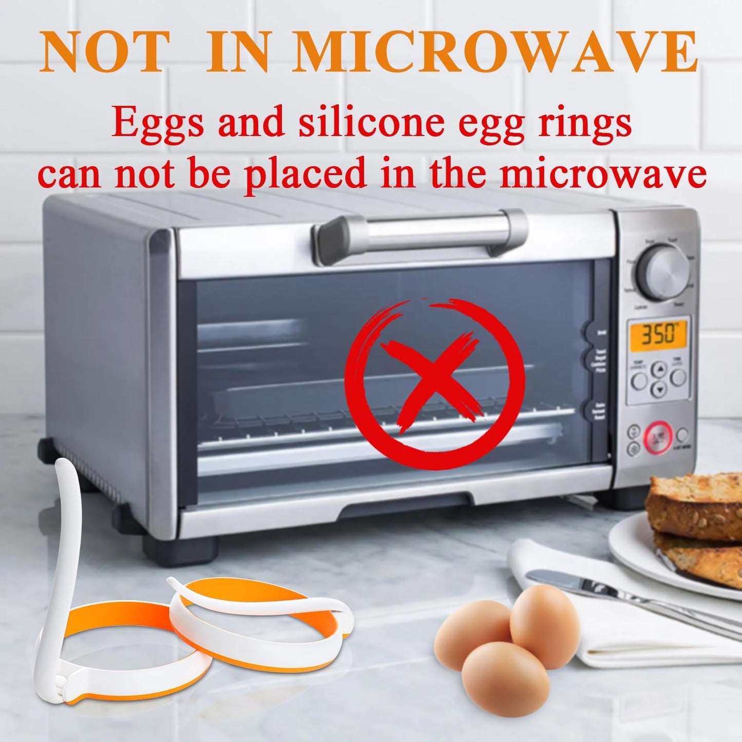 Silicone Egg Molds for Kids, Round Egg Ring for Frying Egg, Easy Clean Silicon Egg Rings Pack of 4, Nonstick Silicone Egg Mcmuffin Maker Pancake Ring Kitchen Egg Fry Ring