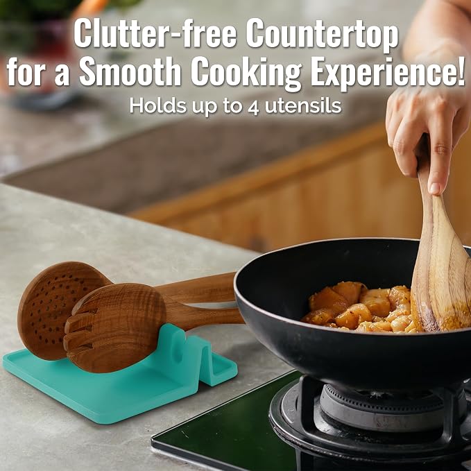 Zulay Kitchen Silicone Utensil Rest - Image 3