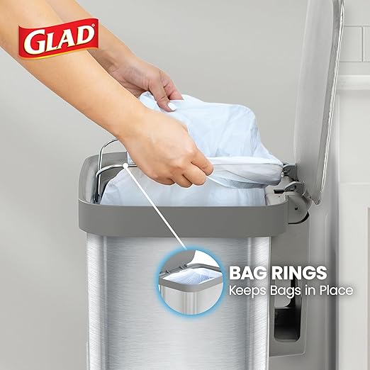 Glad Stainless Steel Step Trash Can, Series 2 - Image 6