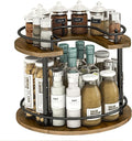 2 Tier Lazy Susan Organizer, 2-Tier Spinning Spice Rack by LIAISIMI