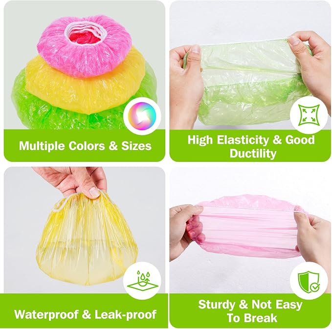 Mwellewm Bowl Covers Reusable Elastic Plastic Wrap - Image 7