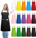 15 Pcs Adult Aprons Bulk with Pockets Adjustable Bib Chef Apron by IMERAGO