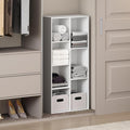 Furinno Reed Closet Organizers and Storage, 7-Cube Closet Organizer, Open Shelf by Furinno-FitsYourSpaceFitsYourBudget