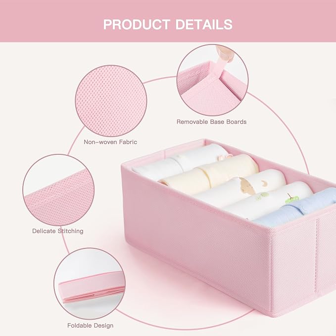 Criusia Drawer Organizer Clothes, 21 Pack Dresser Organizer - Image 5