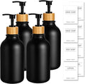 KASUNTING Black Soap Dispenser, 4 Pack Hand Soap Dispenser Bathroom by ALPIRIRAL