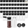 50 Pcs Clear Plastic Spice Jars by Unknown