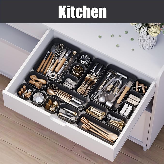 Plastic Drawer Organizers, Bathroom and Vanity Organizer Plastic Tray, Makeup - Image 5