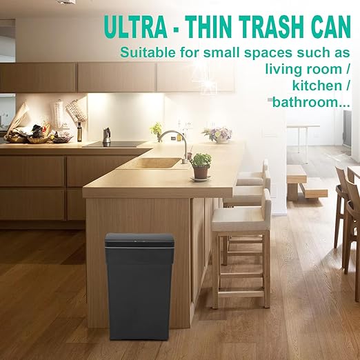 BestOffice 13 Gallon Trash Can Automatic Kitchen Trash Can Touch Free - Image 6