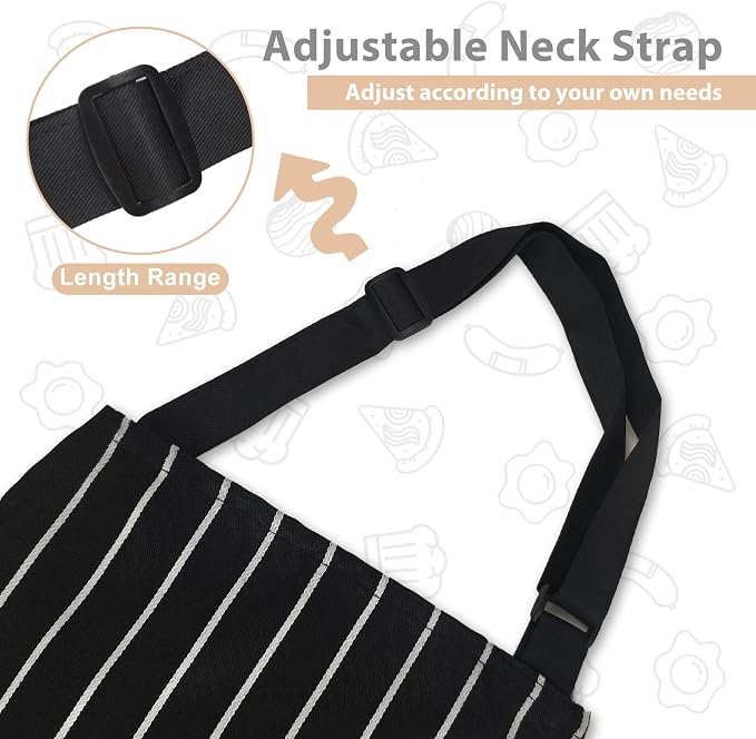 VALOME 2 Pack Kitchen Aprons, Apron - Image 4