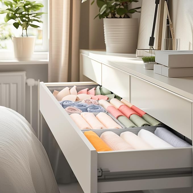 Criusia Drawer Organizer Clothes, 21 Pack Dresser Organizer - Image 8