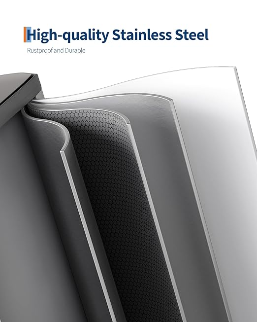 GarveeHome 2 x 8 gal Stainless Steel Double Trash Can - Image 4