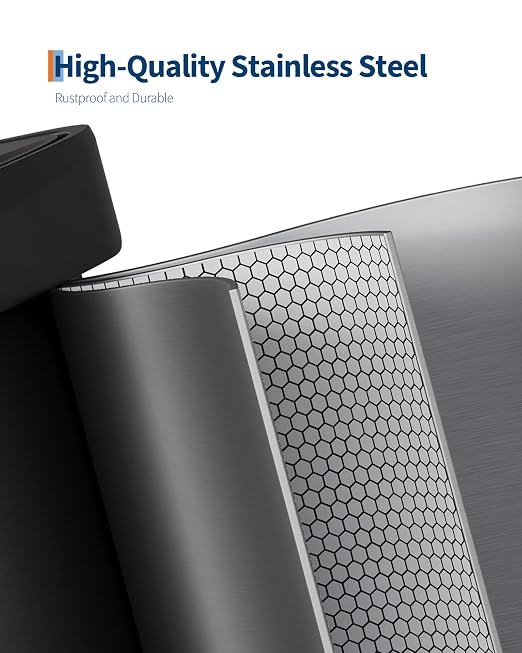 Garvee 13 gal / 50 L Stainless Steel Trash Can - Image 3