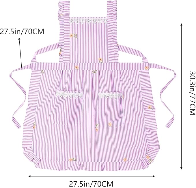 Funny Aprons for Women with Pockets, Kitchen Cooking Grilling Bbq Cute Chef - Image 5