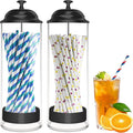 Straw Holder for Standard Size Drinking Straws, Acrylic Plastic Straw Dispenser by Mevtok