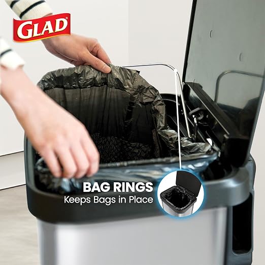 Glad Stainless Steel Step Trash Can - Image 6