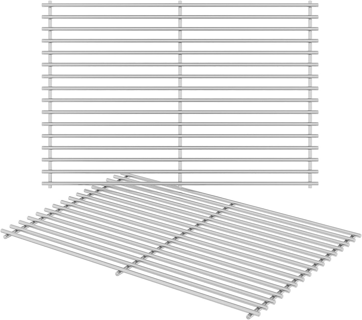 17.5 inch Stainless Steel Grill Cooking Grates Replacement Parts for Weber Spirit 300 Series, Genesis Silver/Gold/Platinum B/C, Genesis 1000-3500, I - IV, 7638, 7639, 2Pack